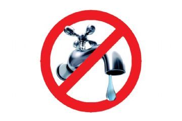 Avviso di sospensione dell'erogazione di acqua